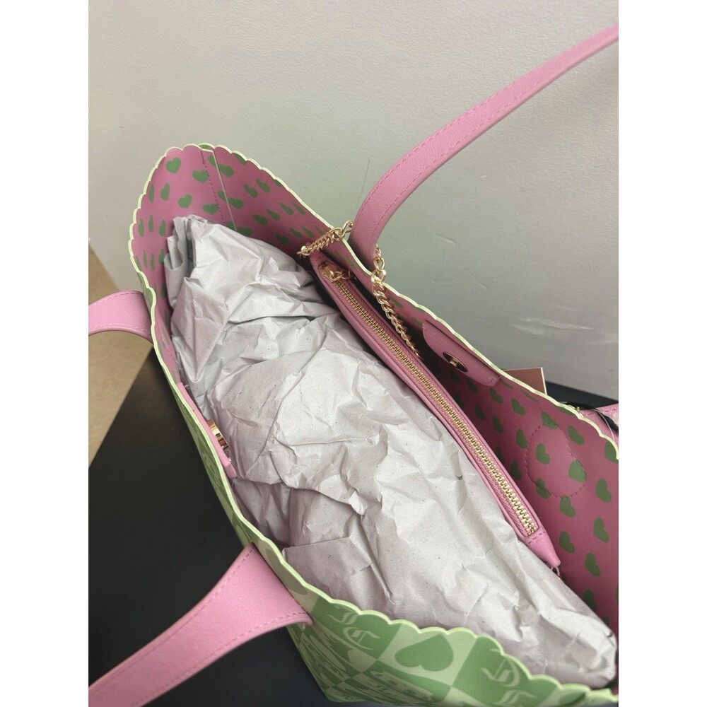 Juicy Couture Sweet Break Time 2-in-1 Tote Retro Green and Pink - Picture 11 of 11